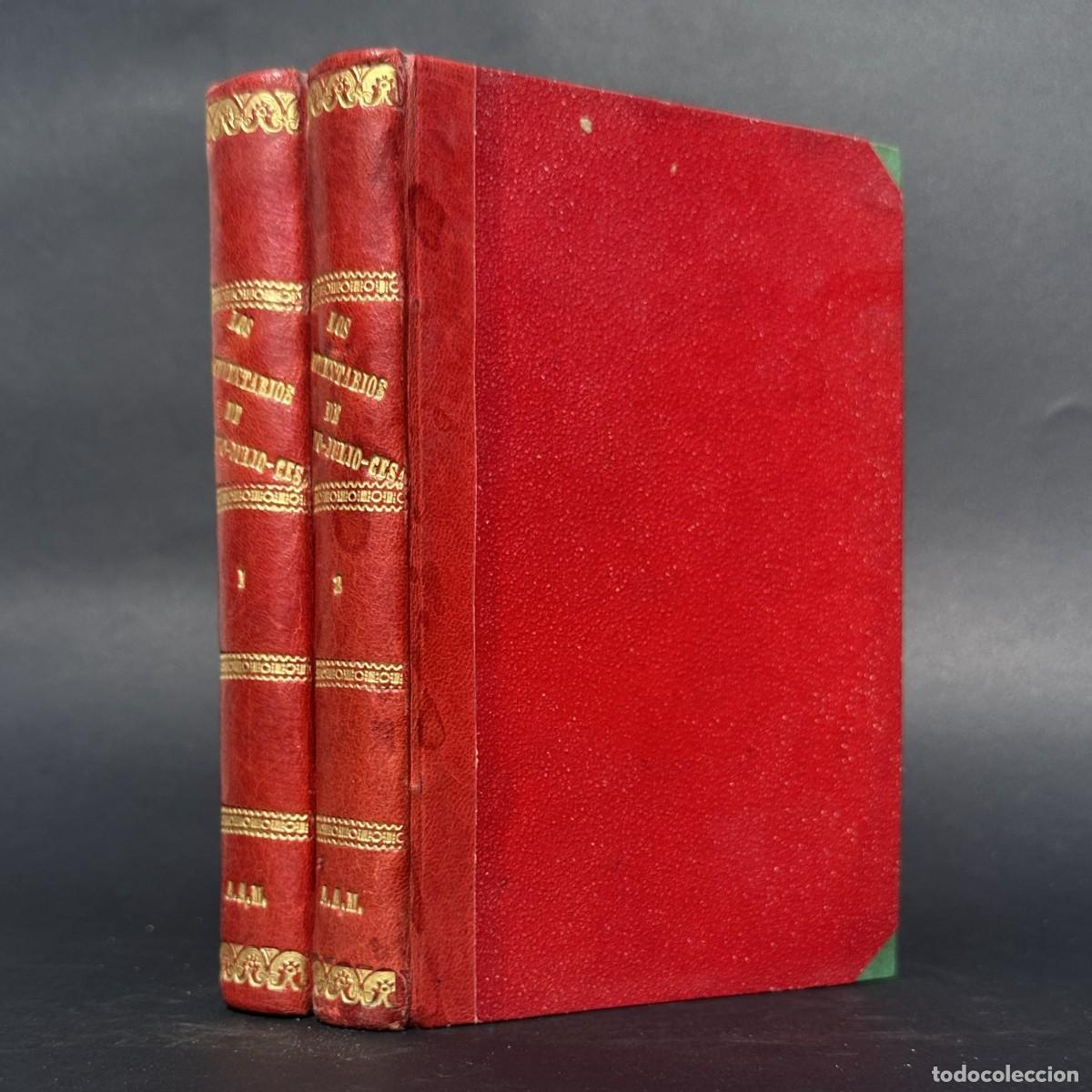 Libros antiguos: a&ntilde;o 1882 - Los comentarios de Cayo Julio C&eacute;sar - Historia Romana - Guerra Galias - Civil