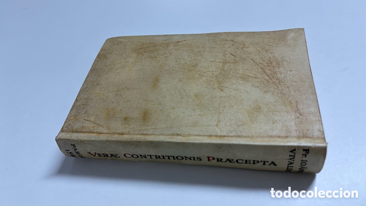 Libros antiguos: Verae Contritionis Praecepta &ndash; Fr. Joannes Vivaldus (Par&iacute;s, 1546) &ndash; Siglo XVI