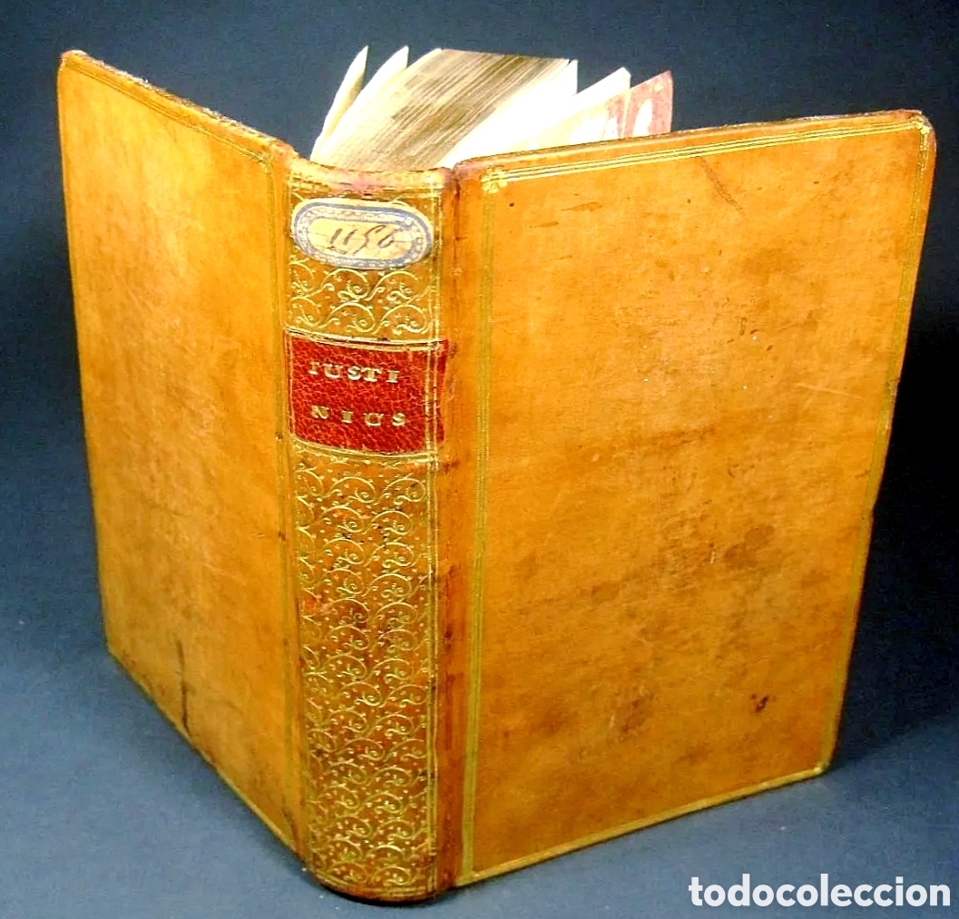 Libros antiguos: A&ntilde;o 1770 Historiarum ex Trogo Pompeio Antigua Grecia y Roma Justino Grabado frontispicio Barbou