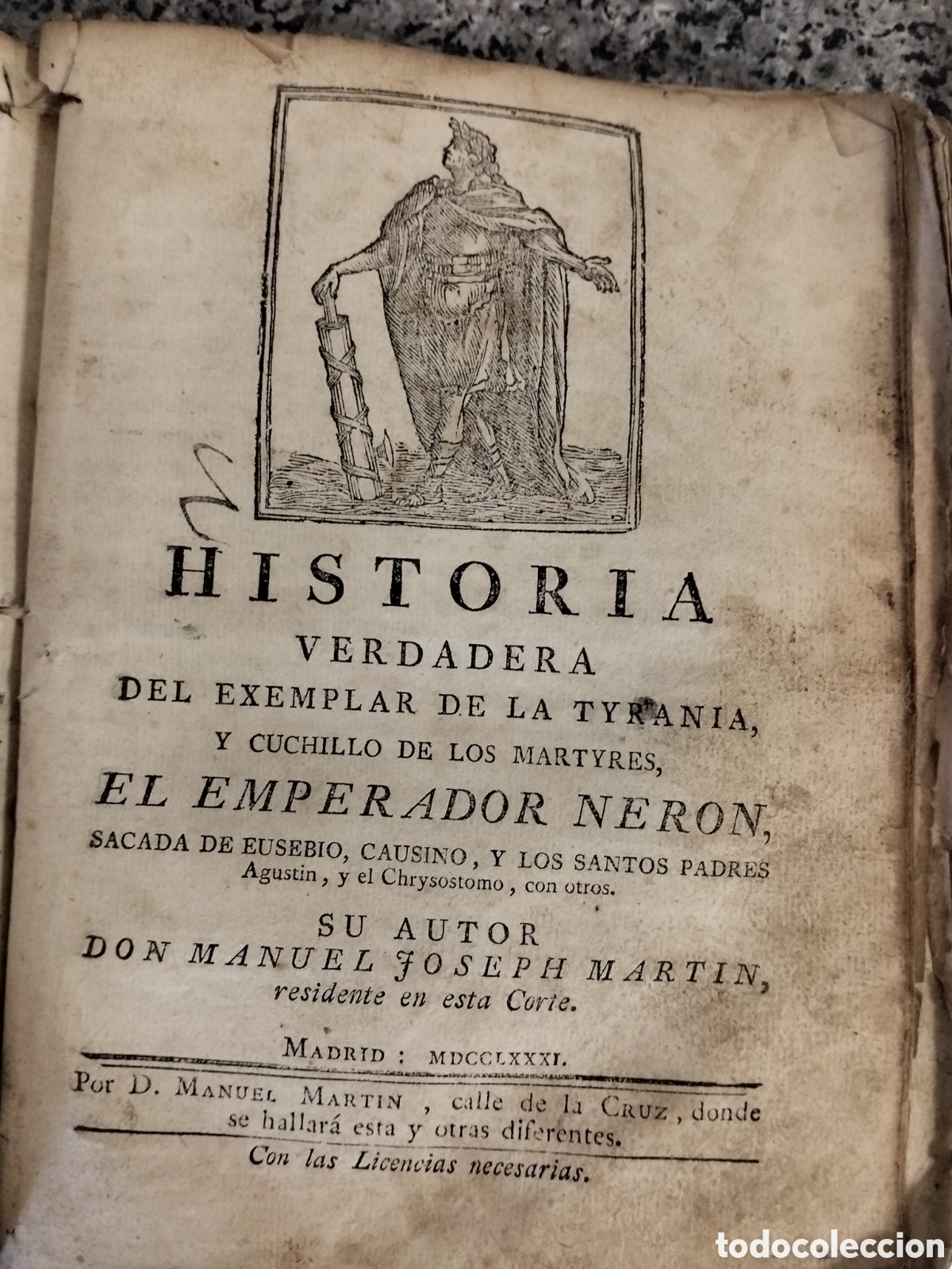 Libros antiguos: Historia verdadera, y exemplar del gran cisma de Inglaterra, por el Rey Eduardo, y la imp&iacute;a Isabela&rdquo;