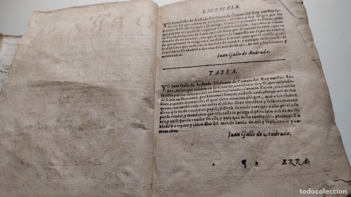 Libros antiguos: Cayo Cornelio T&aacute;cito 1612 - Foto 2