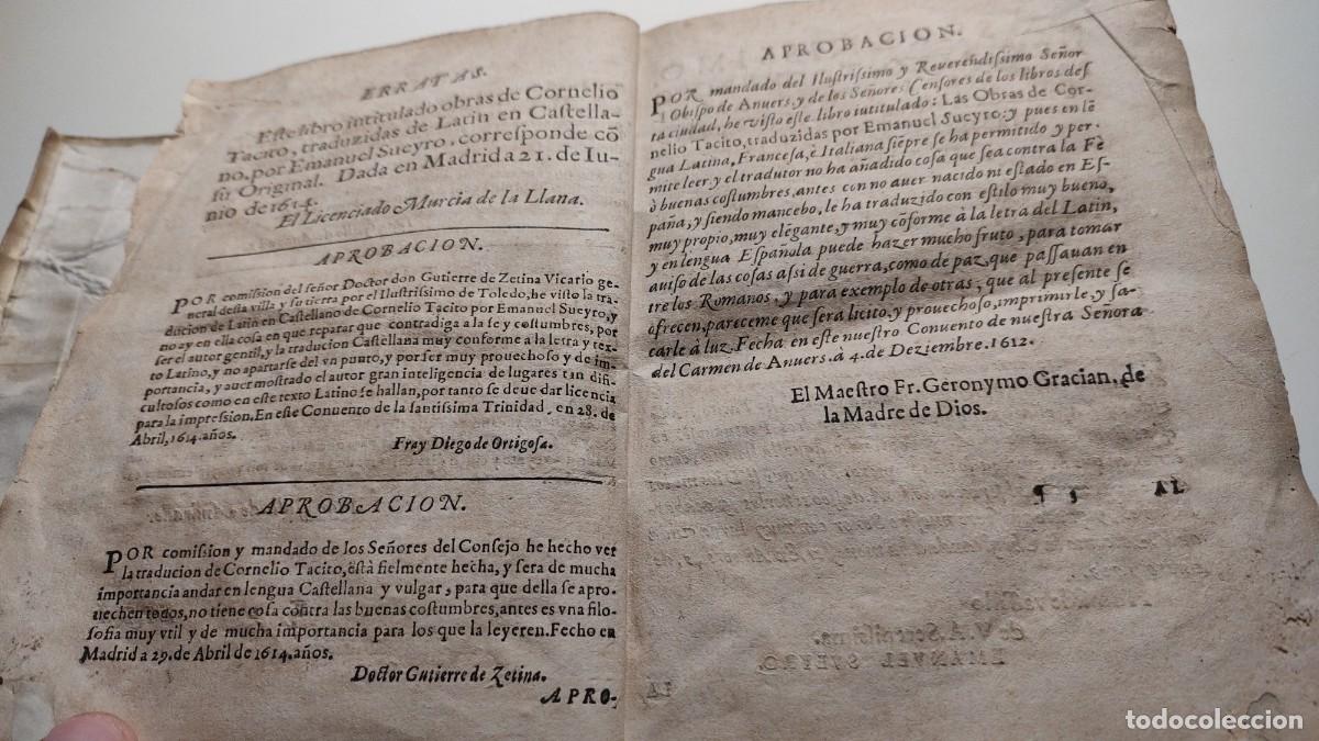 Libros antiguos: Cayo Cornelio T&aacute;cito 1612 - Foto 3