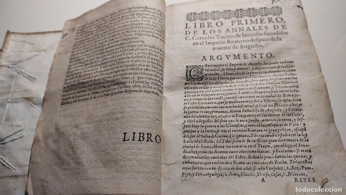 Libros antiguos: Cayo Cornelio T&aacute;cito 1612 - Foto 4