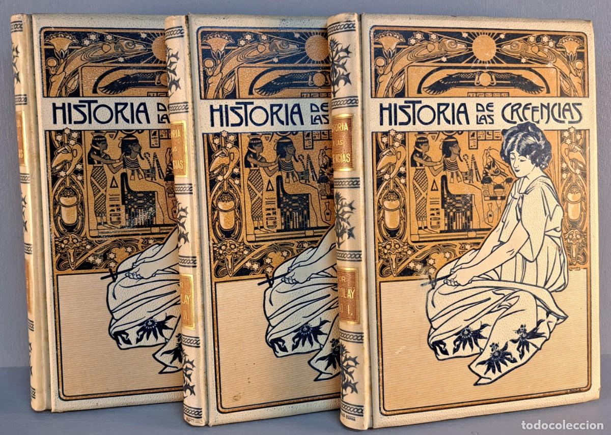 Livres anciens: Historia de las Creencias (3 tomos) Fernando Nicolay, Montaner y Sim&oacute;n, 1904