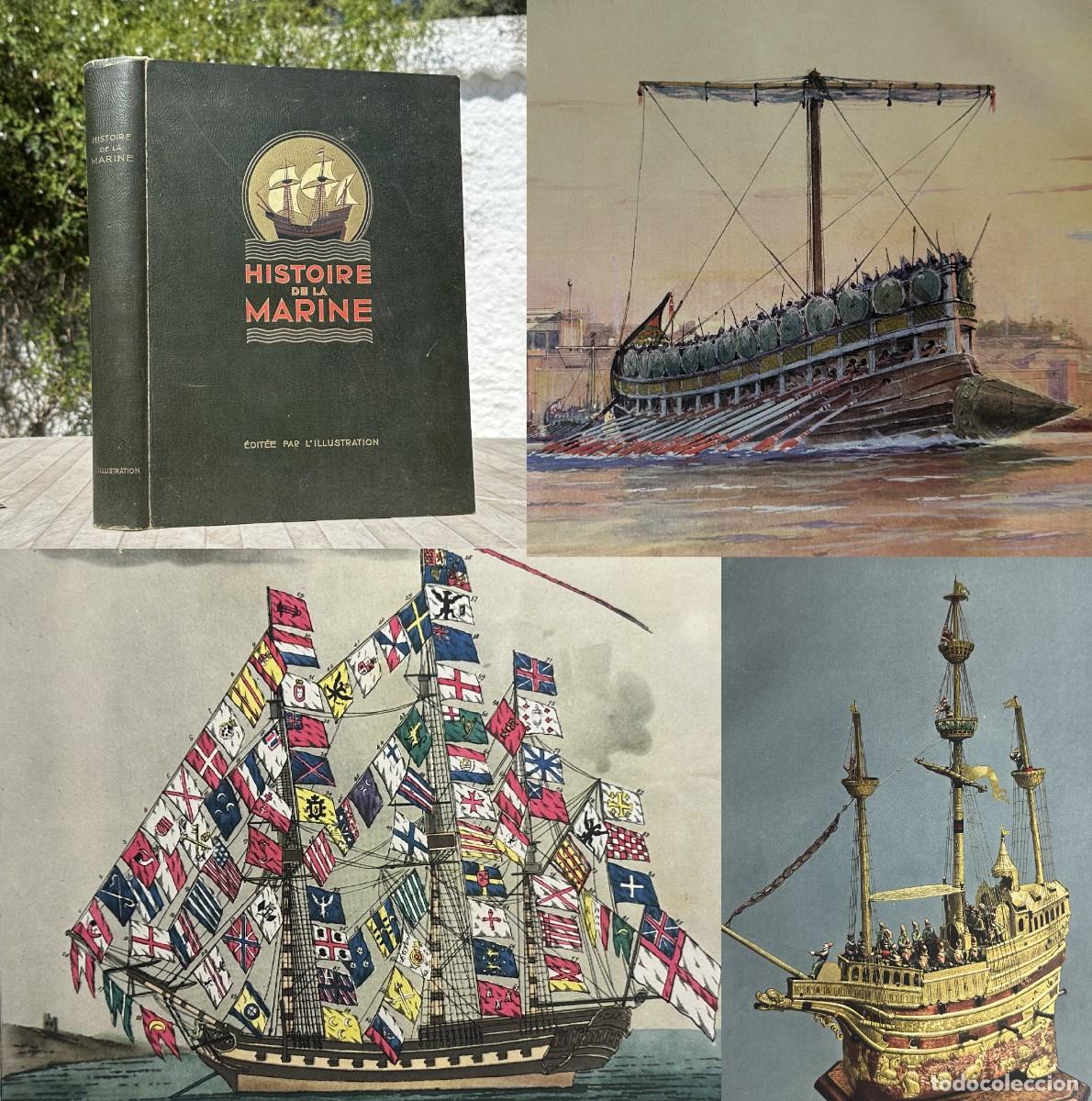 Libros antiguos: A&Ntilde;O 1934 - Histoire de la Marine - Historia de la Marina - Ilustraciones - Ejercito