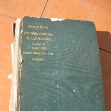 Libros antiguos: HISTORIA GENERAL DE LAS MISIONES, BARON DE HENRION 1862, S. XIX . Lote 27375796
