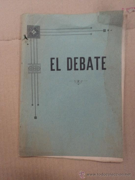 Libros antiguos: El Debate. - Foto 1