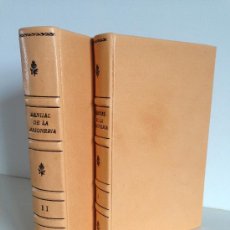 Libros antiguos: 1874.- MANUAL DE MASONERIA DE ANDRES CASSARD. LUJUSA OBRA EN DOS VOLUMENES, LAMINAS. MUY RARA EDICIO