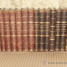 Libros antiguos: 3061- FOLLETIN DE BARCELONA. VV.AA. IMP. DEL DIARIO DE BARCELONA. 1862/1872. 14 VOL. VER DESCRIPCION