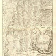 Libros antiguos: PLANO BATALLA BLENHEIM – AÑO 1735