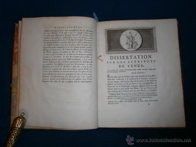 Libros antiguos: 1775: Dissertation Sur Les Attributs De Venus - Foto 5