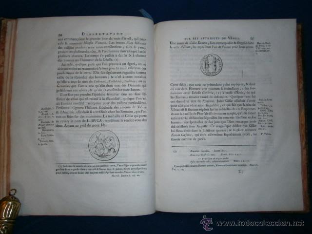 Libros antiguos: 1775: Dissertation Sur Les Attributs De Venus - Foto 6