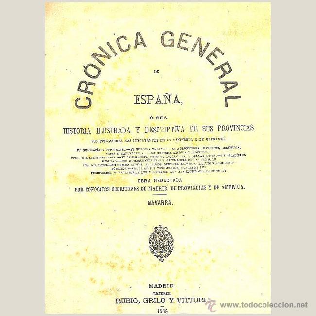 Libros antiguos: CR&Oacute;NICA GENERAL ESPA&Ntilde;A: NAVARRA - Foto 1