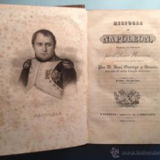 Libros antiguos: HISTORIA DE NAPOLEON TOMOS I,II,III,V + VIDA DUQUE REICHSTADT, VALENCIA IMPRENTA CABRERIZO, 1836. Lote 49956156