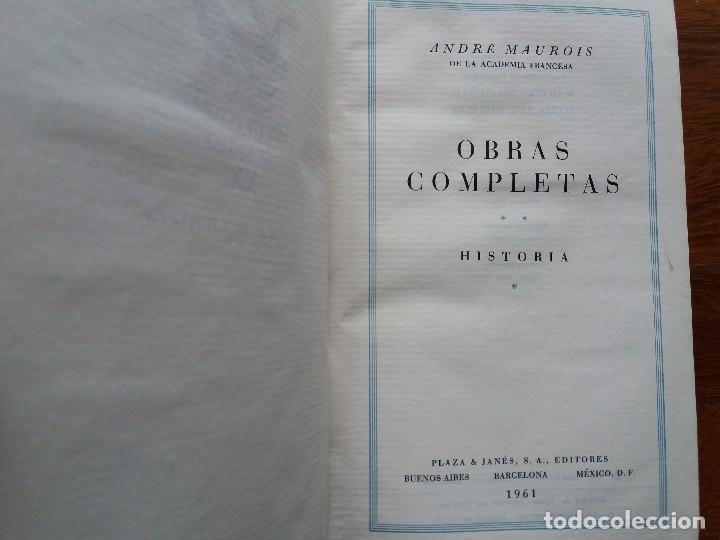 Libros antiguos: Obras Completas Andr&eacute; Maurois - Foto 2