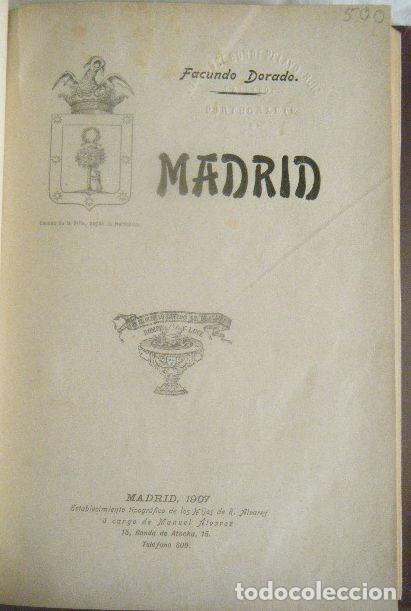 Libros antiguos: Facundo DORADO.- Madrid - Foto 2