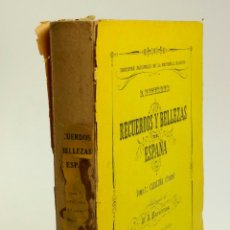 Libros antiguos: RECUERDOS Y BELLEZAS DE ESPAÑA, 1939, TOMO 2, FACSÍMIL. 17X25,5CM