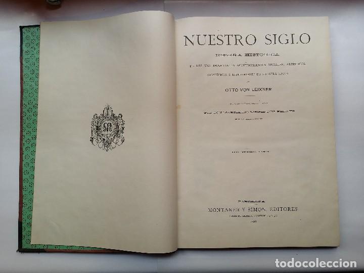 Libros antiguos: NUESTRO SIGLO - OTTO VON LEIXNER - 1883