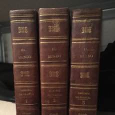 Libros antiguos: 3 TOMOS EL MUNDO HISTORIA DE FRANCIA 1840. Lote 147013510