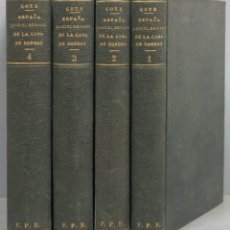 Libros antiguos: 1846.- ESPAÑA BAJO EL REINADO DE LA CASA DE BORBON. GUILLERMO COXE. 4 TOMOS. Lote 198367207