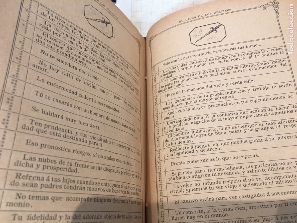 Libros antiguos: Libro Or&aacute;culo o sea El Libro de los Destinos . - Foto 7