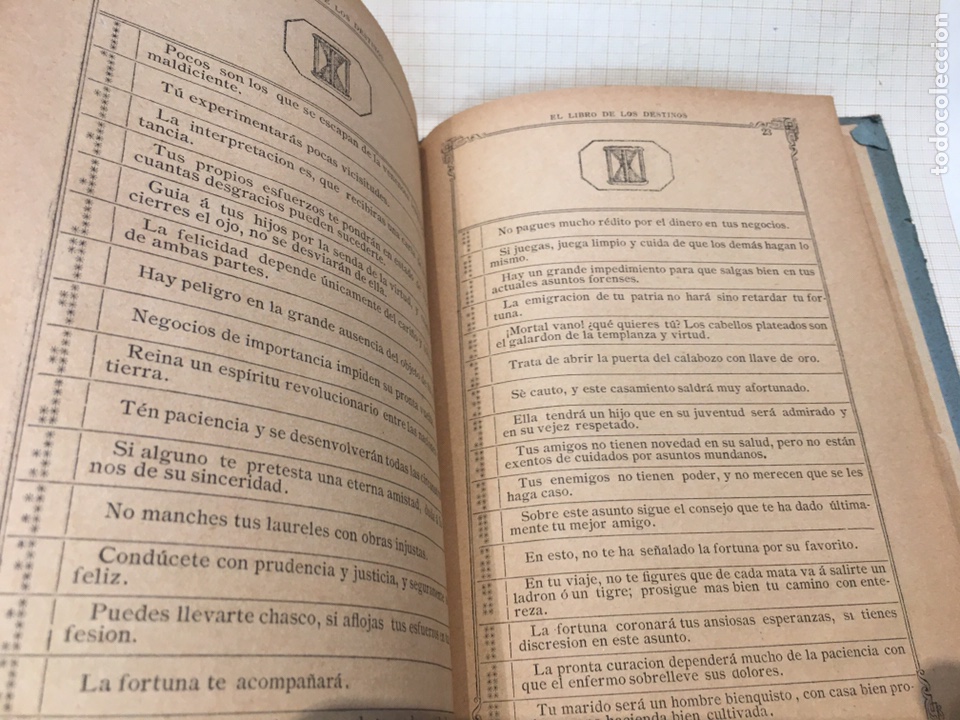 Libros antiguos: Libro Or&aacute;culo o sea El Libro de los Destinos . - Foto 8