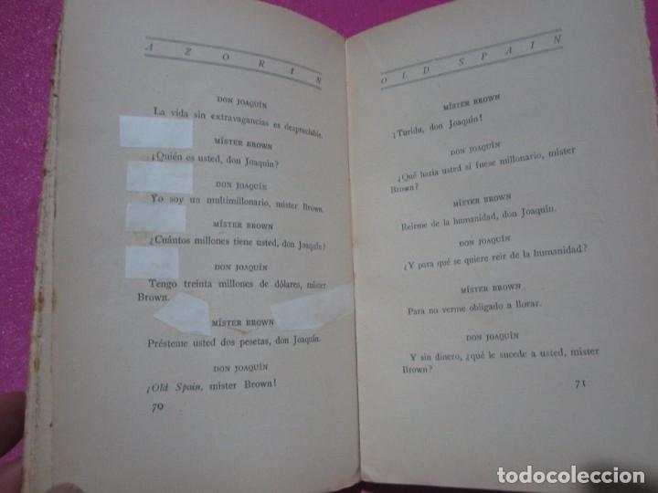 Libros antiguos: OLD SPAIN COMEDIA AZORIN PRIMERA EDICION 1926. MAP5 - Foto 7