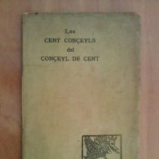 Libros antiguos: 1891 LOS CENT CONÇEYLS DEL CONÇEYL DE CENT - FRA FELIU DE SANCT GUIU. Lote 224923668