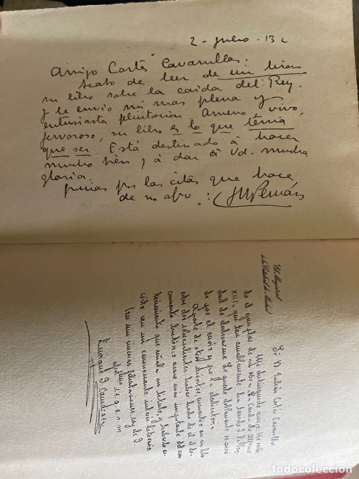Libros antiguos: La ca&iacute;da de Alfonso 13 - Foto 4