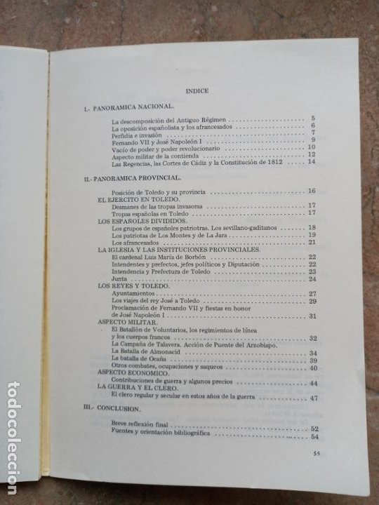 Libros antiguos: TOLEDO Y SU PROVINCIA EN LA GUERRA DE 1808 - TEMAS TOLEDANOS - NUM. 6 - IPIET. - Foto 2 - 241295565