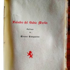 Libros antiguos: 1960 - JOYAS BIBLIOGRÁFICAS: BALADRO DEL SABIO MERLÍN