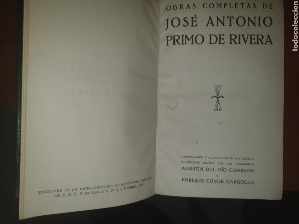 obras completas de jose antonio primo de rivera - Comprar Libros