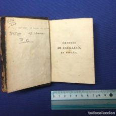 Libros antiguos: ORDENES DE CABALLERIA DE ESPAÑA. LIBRO.. Lote 301040333