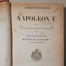 Libros antiguos: CORRESPONDANCE DE NAPOLEÓN 1ER - PARIS 1870
