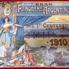 Libros antiguos: GRAN PANORAMA ARGENTINO DEL 1º CENTENARIO AÑO 1910.LIBRO,ALBUM FOTOGRAFICO.. Lote 337884443