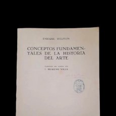 Libros antiguos: CONCEPTOS FUNDAMENTALES DE LA HISTORIA DEL ARTE - ENRIQUE WOLFFLIN - 1936