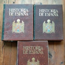 Libros antiguos: LOTE COLECCIÓN COMPLETA TRES TOMOS HISTORIA DE ESPAÑA POR RODRÍGUEZ CODOLÁ TOMO I II III M. SEGUÍ ED