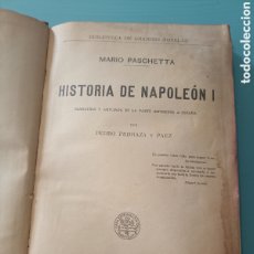 Libros antiguos: HISTORIA DE NAPOLEÓN I. PASCHETTA Y PEDRAZA. BARCELONA. Lote 376924984