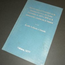 Libros antiguos: 1877 CUBA ORACION INAUGURAL UNIVERSIDAD LITERARIA DE LA HABANA POR DOCTOR SERAFIN GALLARDO Y ALCALDE