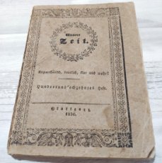Libros antiguos: NUESTRO TIEMPO (1789-1830) - ANTIGUO LIBRITO DE HISTORIA EN ALEMÁN