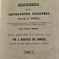 Libros antiguos: HISTORIA DE LA REVOLUCIÓN FRANCESA.THIERS 1840. Lote 402397669