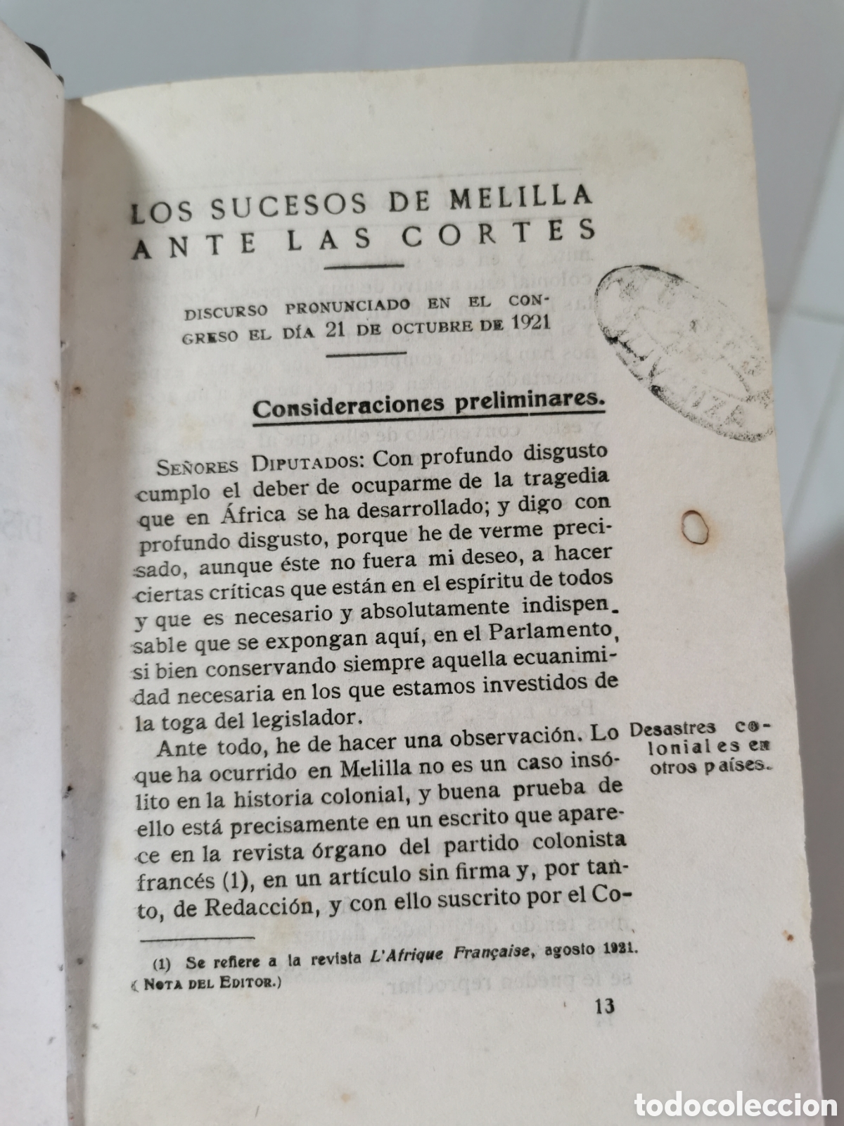 Libros antiguos: Libro Melilla 1921 - Foto 9