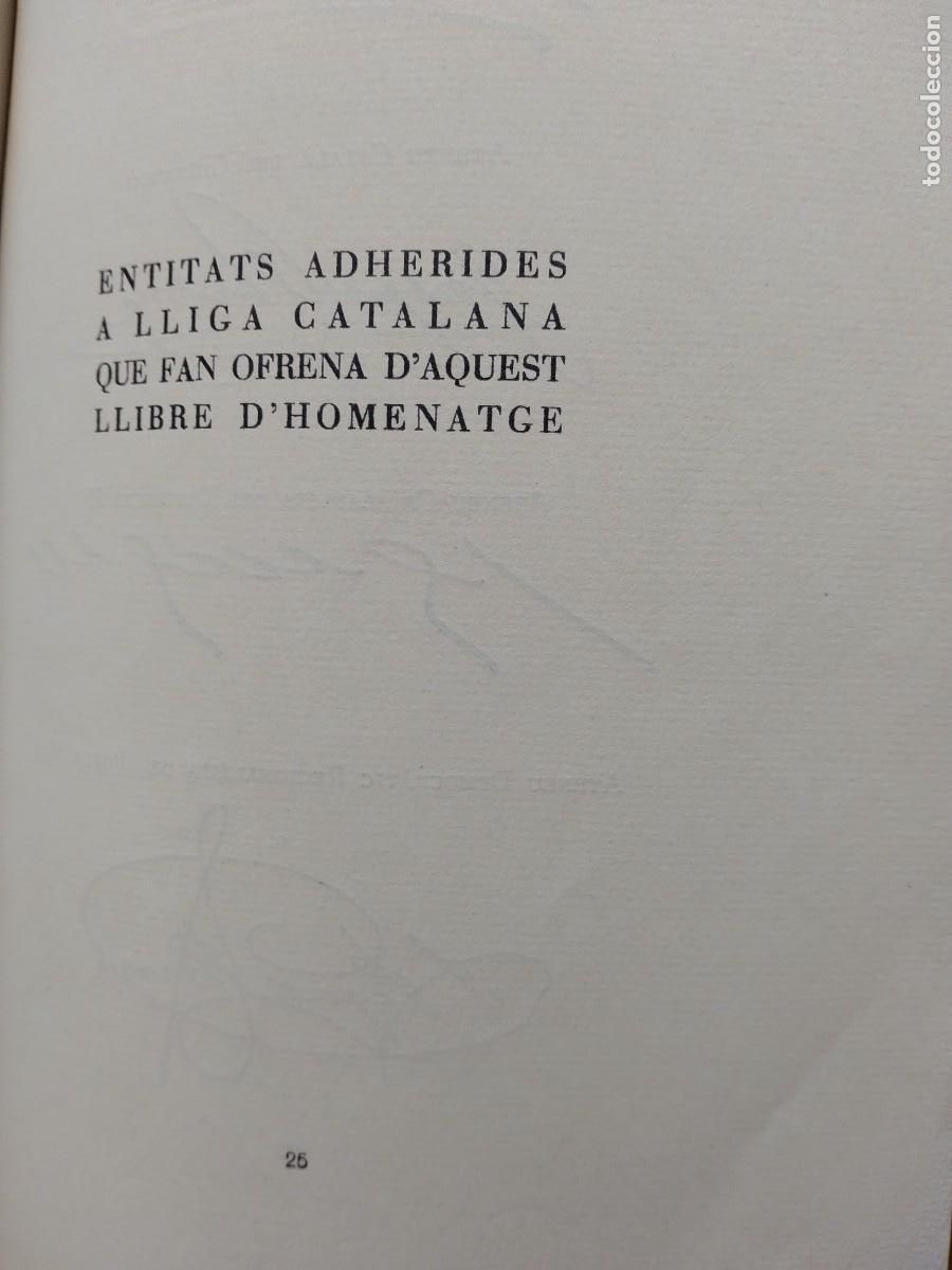 Libros antiguos: Homenatge 30 juny del 1935 - Foto 6