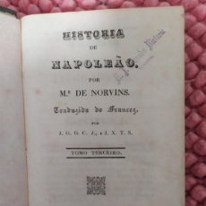 Libros antiguos: 1841. HISTORIA DE NAPOLEAO. NORVINS.