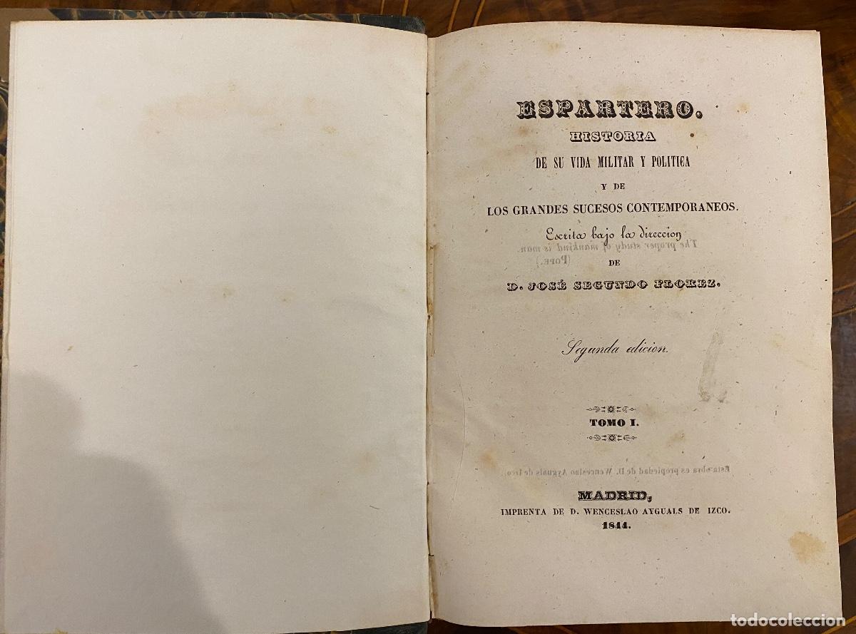 Libros antiguos: 1844 ESPARTERO - Foto 3
