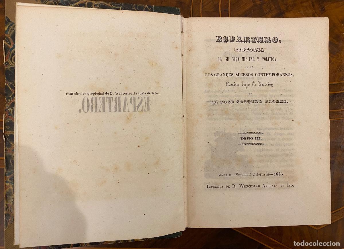 Libros antiguos: 1844 ESPARTERO - Foto 5