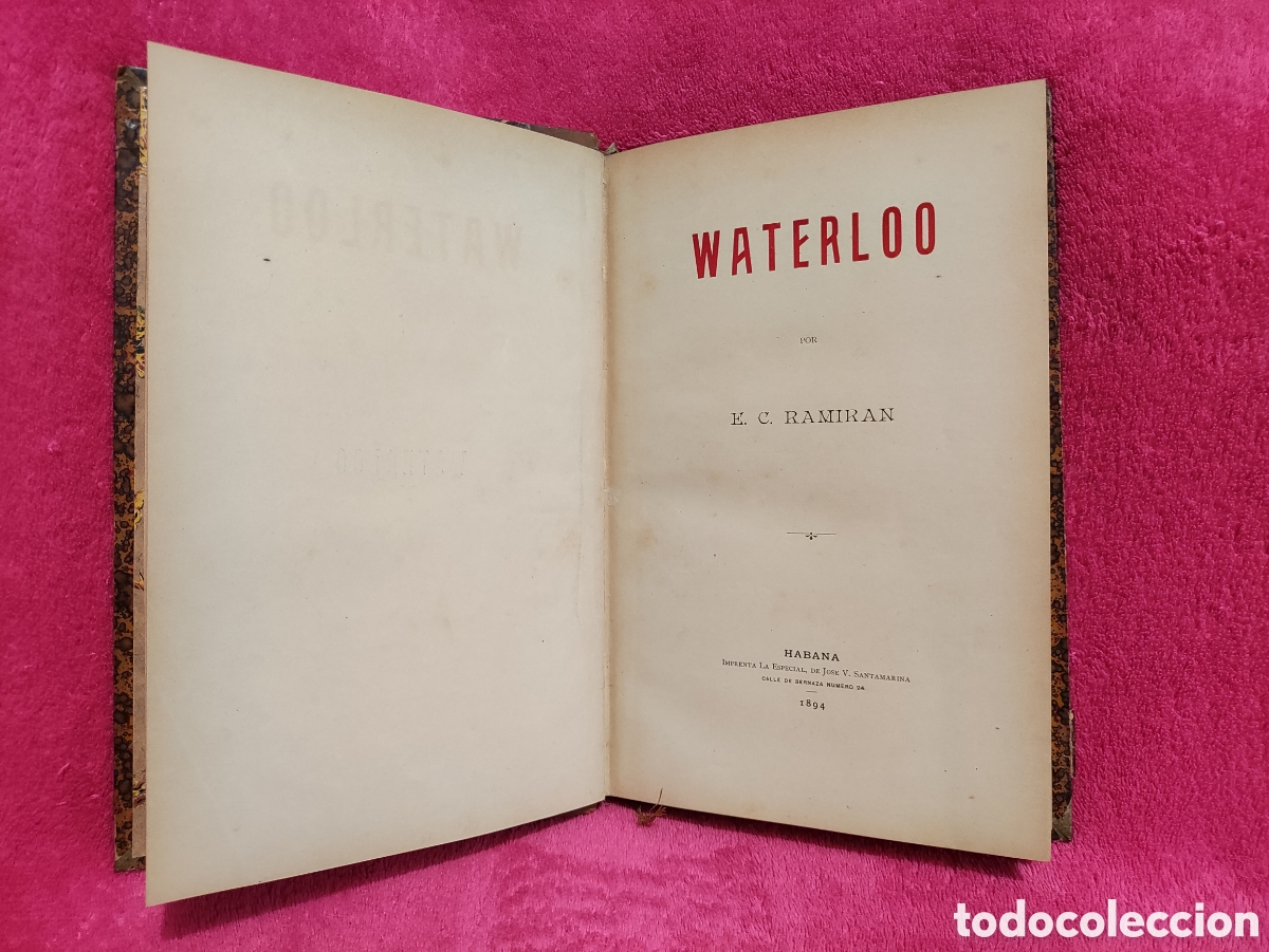 Libros antiguos: RAMIRAN, E.C. WATERLOO, HABANA 1894 - Foto 1