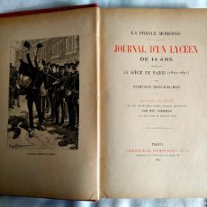 Libros antiguos: 1890 -EDMON DESCHAUMES: JOURNAL D'UN LYCÉEN - LA GUERRA FRANCO-PRUSIANA CONTADA POR UN ADOLESCENTE