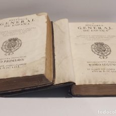 Libros antiguos: AÑO 1780 !! OCASIÓN ! HISTORIA GENERAL DE ESPAÑA / 2 TOMOS /. P. JUAN DE MARIANA / LEER