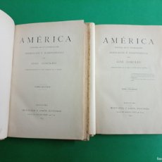 Libros antiguos: LOTE DE 2 ANTIGUOS LIBROS AMERICA. HISTORIA DE SU COLONIZACIÓN. JOSÉ COROLEU. TOMO I-II.
